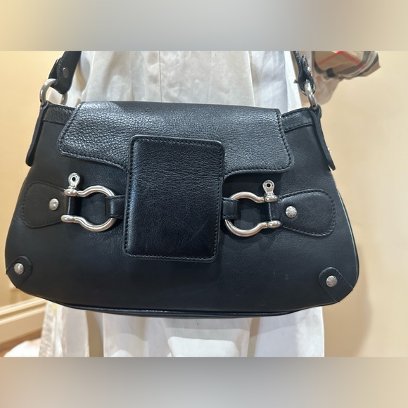 Burberry Vintage Black Leather Mini Horsebit Handbag - Picture 3 of 14